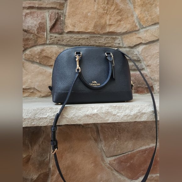 Coach Navy Leather Handbag - Picture 6 of 6